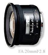PENTAX FA 20mm F2.8