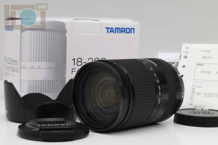 2018年04月29日に買取させていただいたTAMRON 18-200mm F3.5-6.3 Di III VC Model B011[EF-M用]の画像