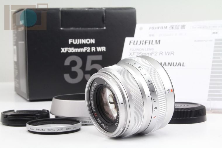 2019年03月23日に一心堂が買取したFUJIFILM  フジノンレンズ XF 35mm F2 R WR  シルバーの画像
