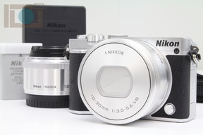 2020年09月23日に一心堂が買取したNikon Nikon 1 J5 ダブルレンズキット シルバーの画像