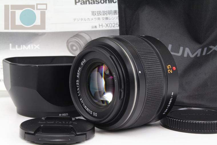 2020年10月29日に買取させていただいたPanasonic LEICA DG SUMMILUX 25mm F1.4 ASPH. H-X025の画像