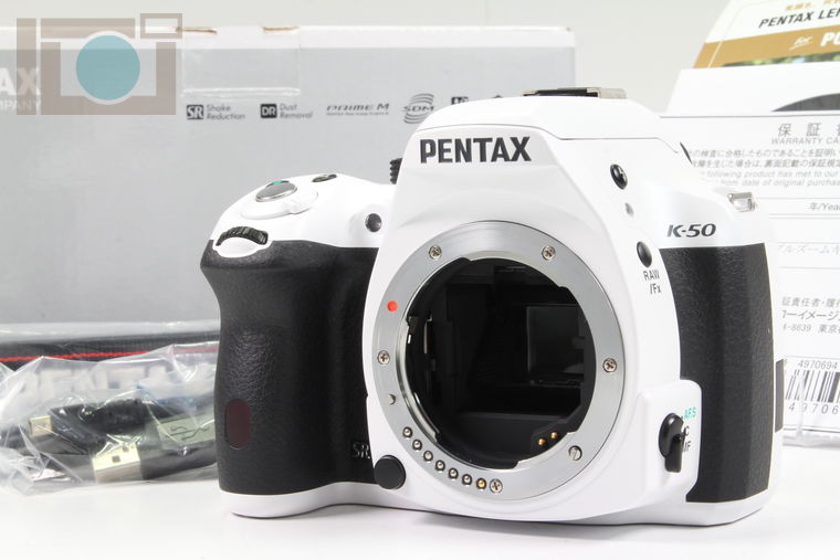 2021年11月04日に一心堂が買取したPENTAX K-50 ボディ ホワイトの画像