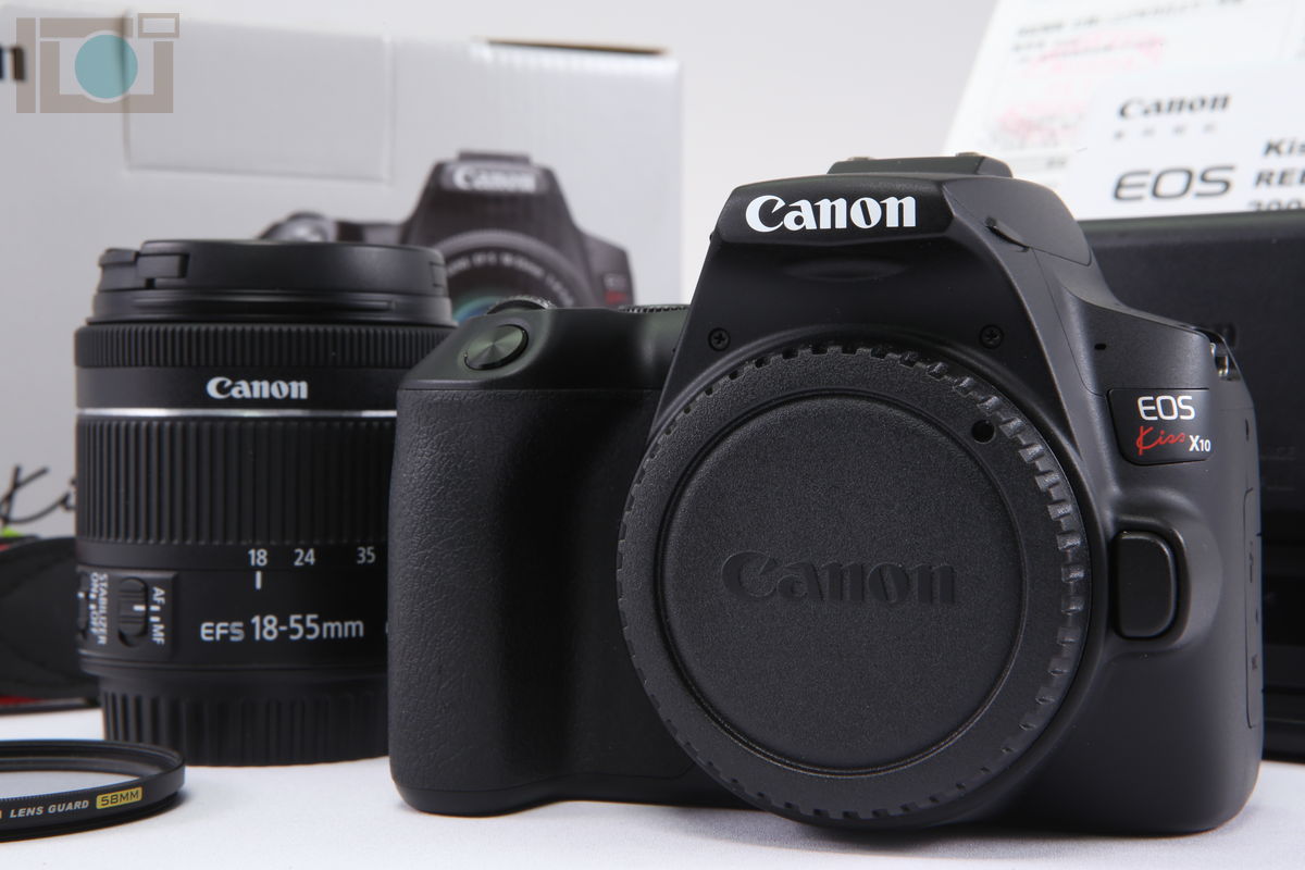 2023年02月21日に一心堂が買取したCanon EOS Kiss X10 EF-S18-55 IS STM レンズキット ブラックの画像