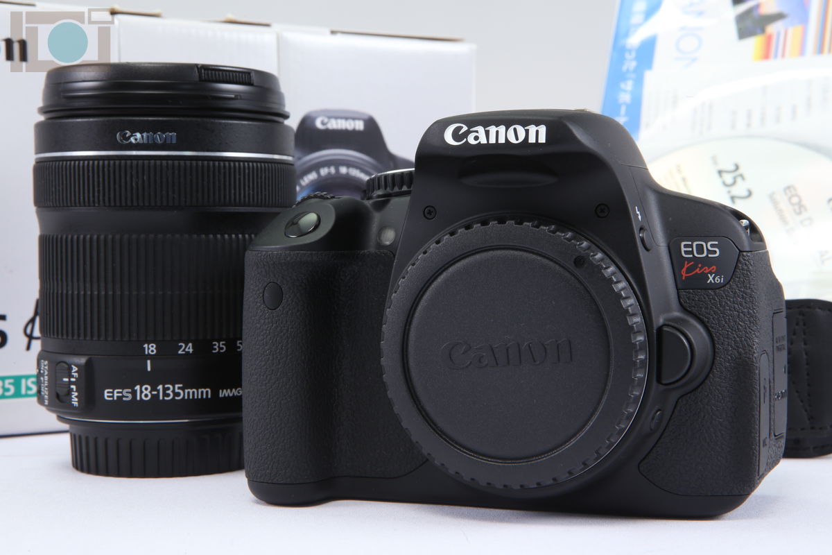 2023年03月31日に一心堂が買取したCanon EOS Kiss X6i EF–S18–135 IS STM レンズキットの画像