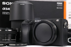 2024年05月16日に一心堂が買取したSONY α6400 ダブルズームレンズキット ILCE-6400Y ブラックの画像