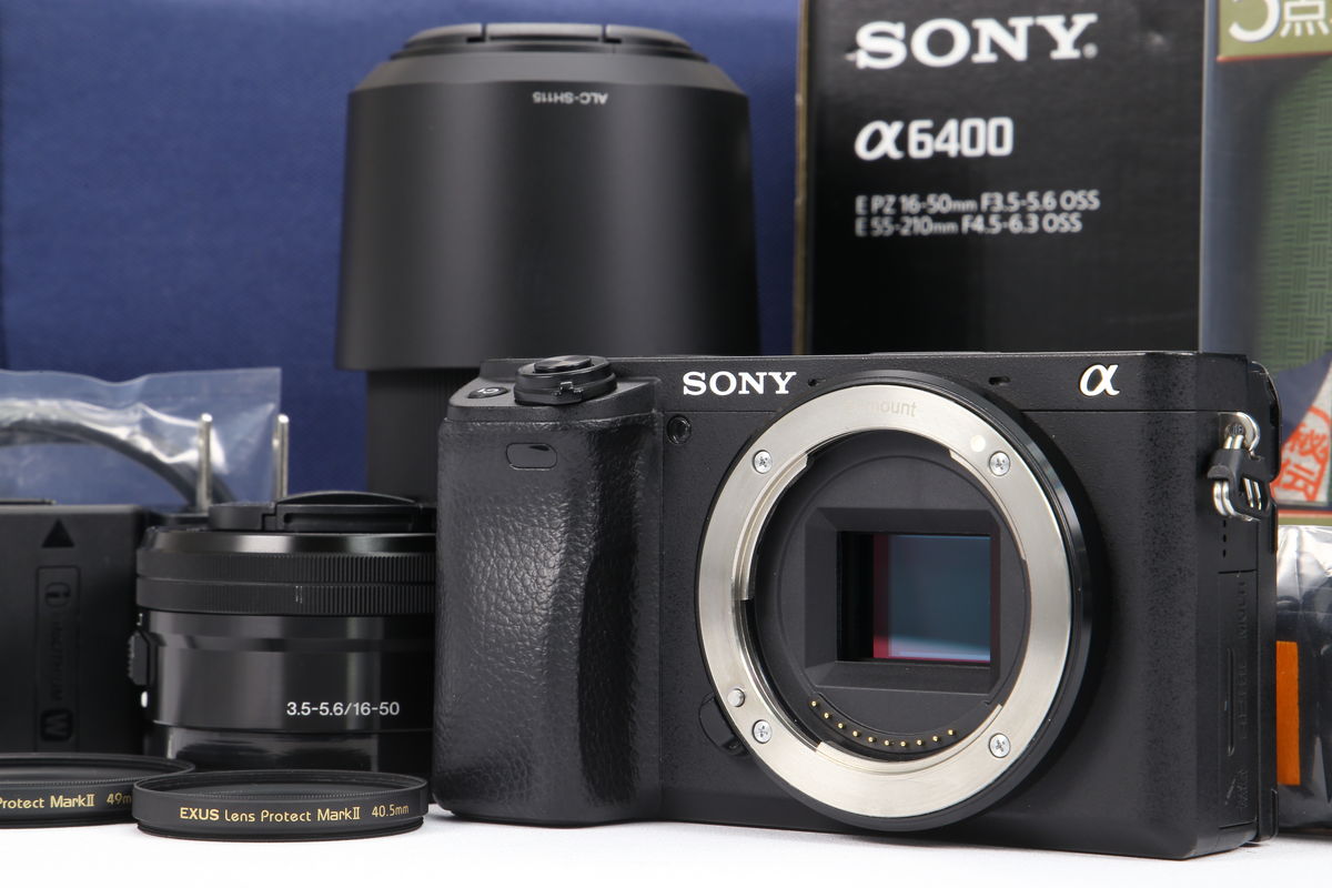 2024年11月22日に一心堂が買取したSONY α6400 ダブルズームレンズキット ILCE-6400Y ブラックの画像