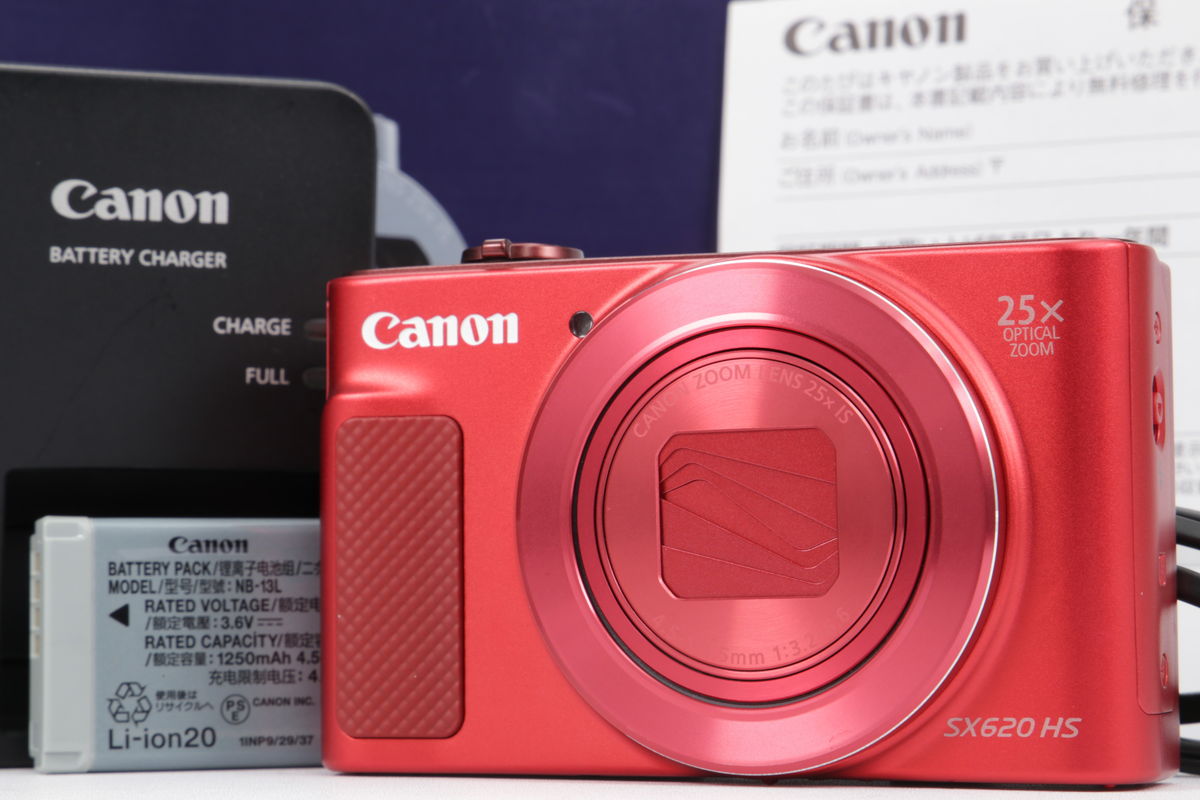 2024年11月29日に一心堂が買取したCanon PowerShot SX620 HS レッドの画像