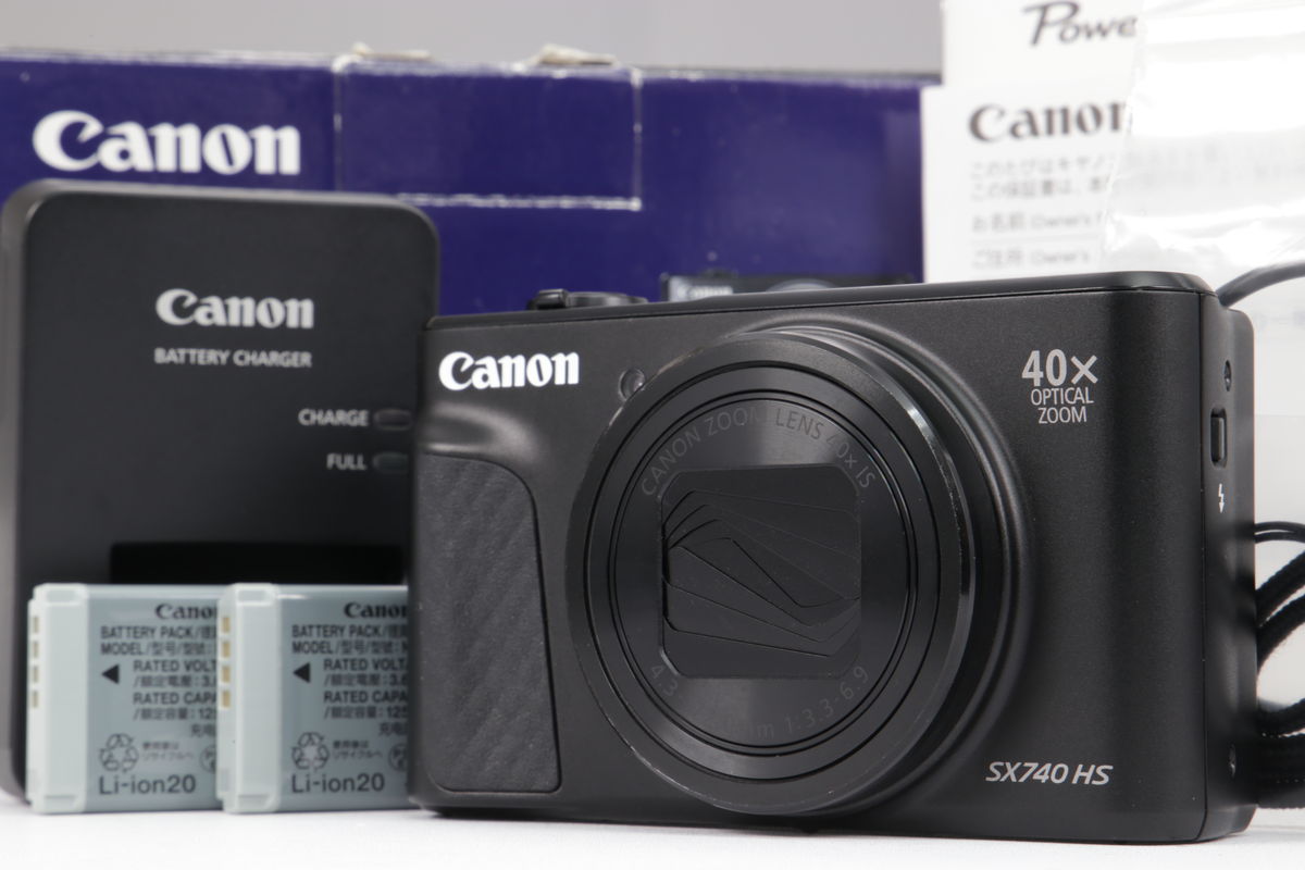 2024年12月02日に一心堂が買取したCanon PowerShot SX740 HS ブラックの画像