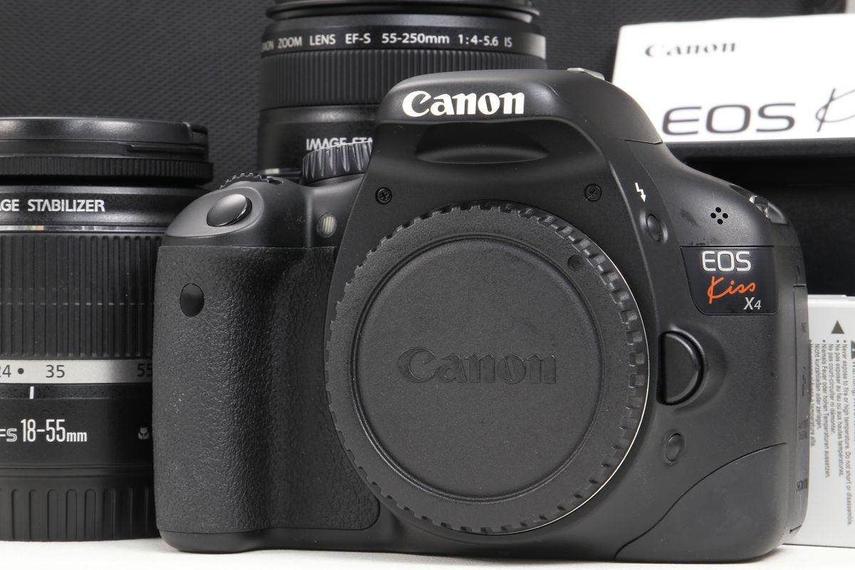2025年04月25日に一心堂が買取したCanon EOS Kiss X4 ダブルズームキットの画像