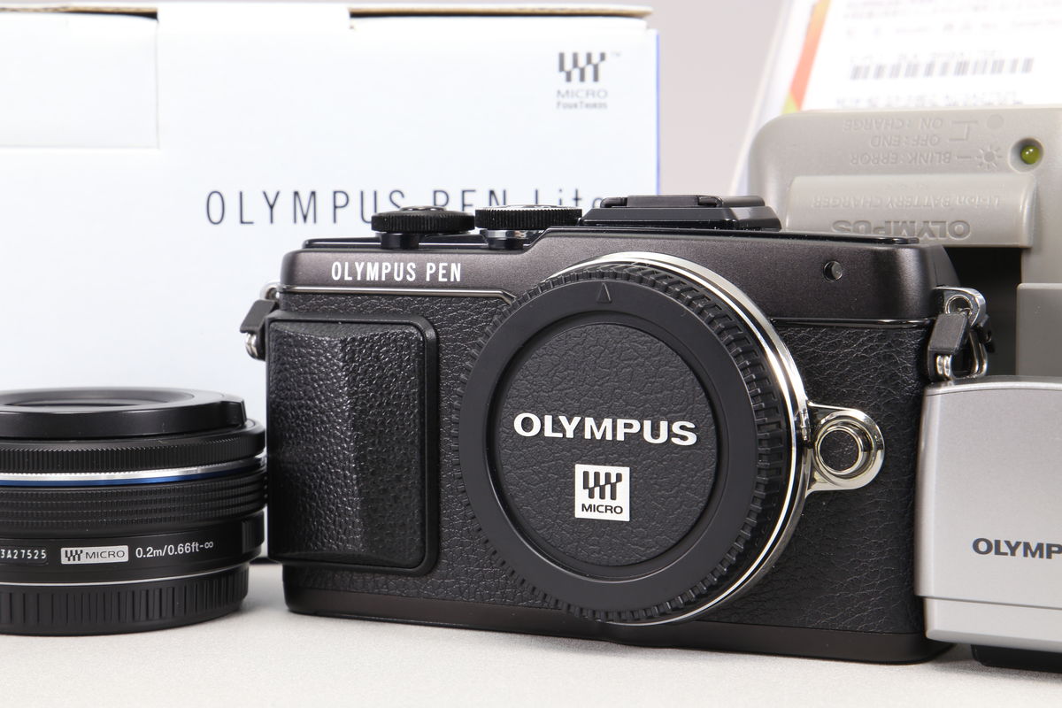 2025年05月19日に一心堂が買取したOLYMPUS PEN Lite E-PL7 14-42mm EZレンズキット ブラックの画像