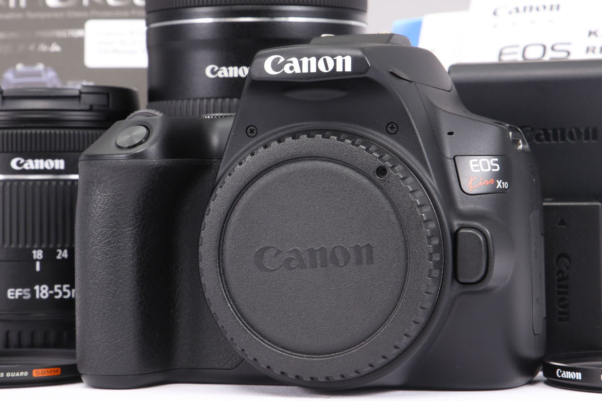 2025年05月19日に一心堂が買取したCanon EOS Kiss X10 ダブルズームキット ブラックの画像