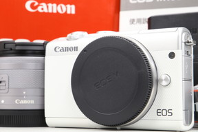 2025年07月12日に一心堂が買取したCanon EOS M100 EF-M15-45 IS STM レンズキット ホワイトの画像