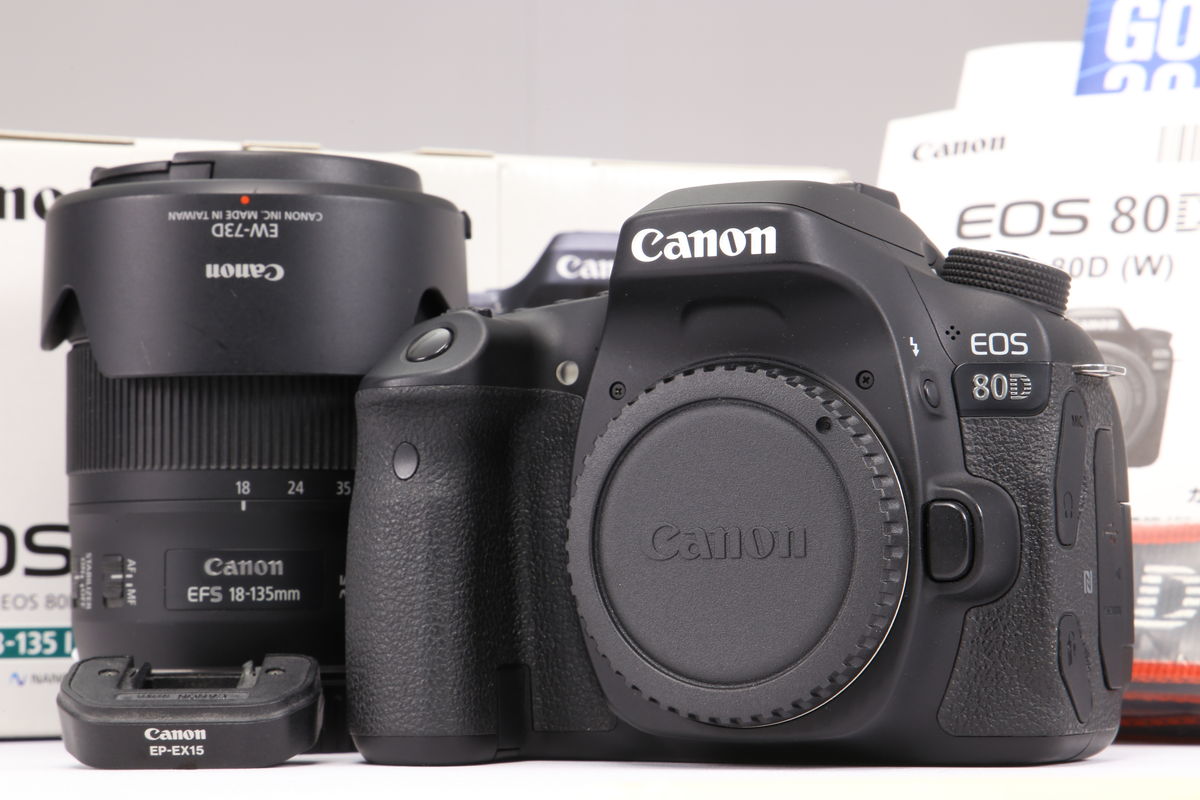 2025年08月22日に一心堂が買取したCanon EOS 80D EF-S18-135 IS USM レンズキットの画像