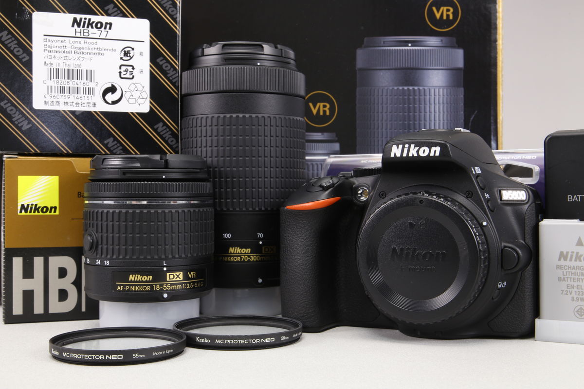 2025年08月30日に一心堂が買取したNikon D5600 ダブルズームキットの画像