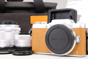 2025年09月15日に一心堂が買取したPanasonic LUMIX GF7 ダブルズームレンズキット DMC-GF7W ブラウンの画像