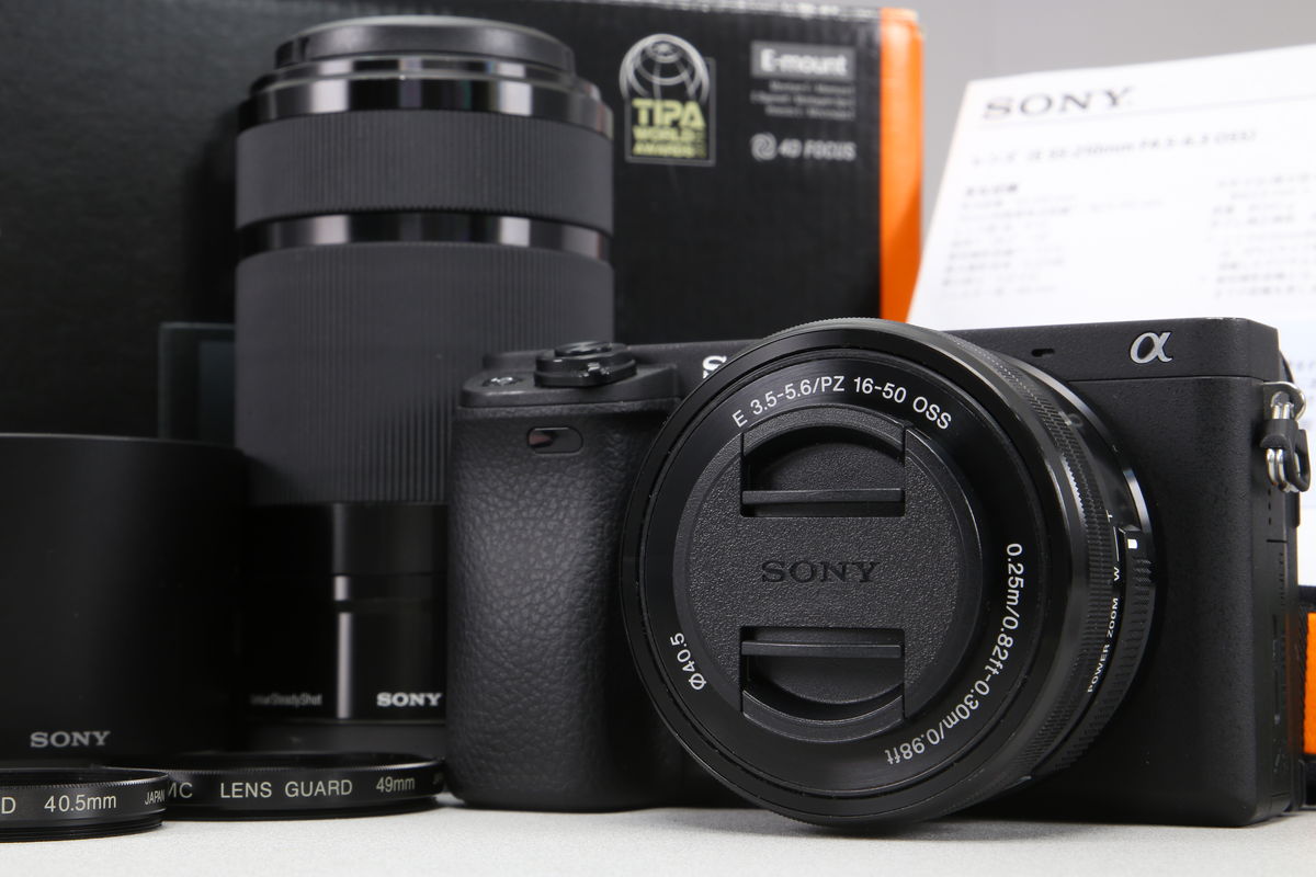 2025年09月29日に一心堂が買取したSONY α6400 ダブルズームレンズキット ILCE-6400Y ブラックの画像