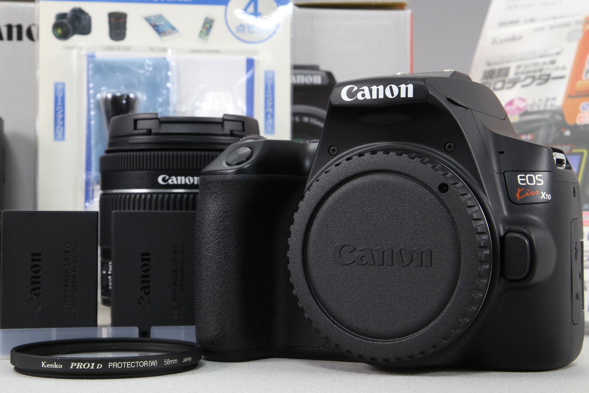 2025年10月04日に買取させていただいたCanon EOS Kiss X10 EF-S18-55 IS STM レンズキット ブラックの画像