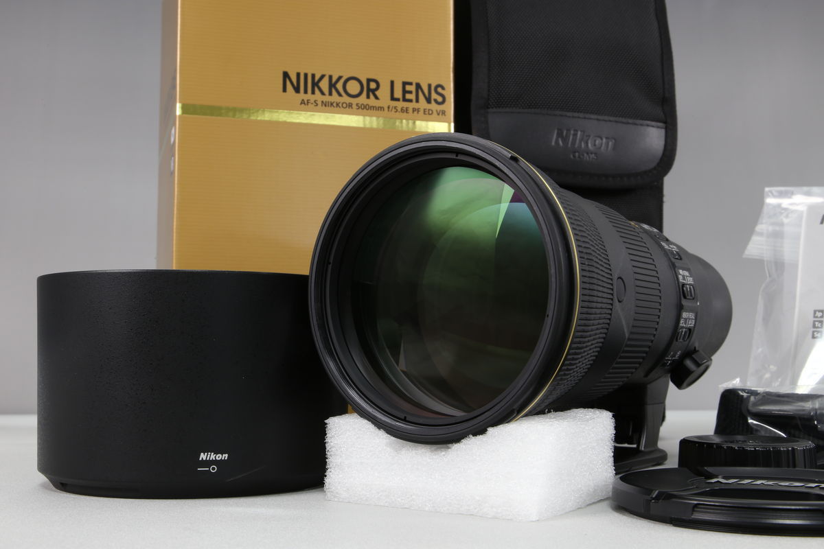 2025年10月21日に買取させていただいたNikon AF-S NIKKOR 500mm F5.6E PF ED VRの画像