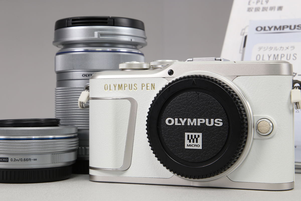 2025年10月28日に一心堂が買取したOLYMPUS PEN E-PL9 EZダブルズームキット ホワイトの画像