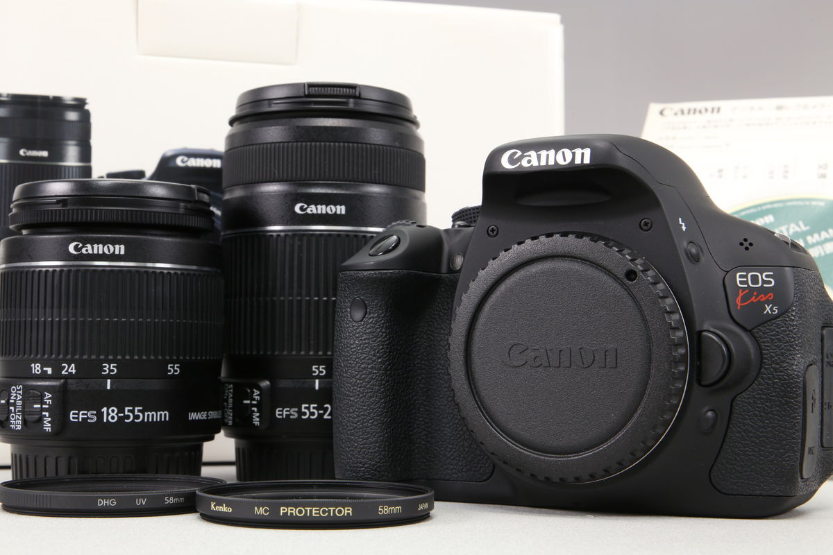 2026年01月07日に一心堂が買取したCanon EOS Kiss X5 ダブルズームキットの画像