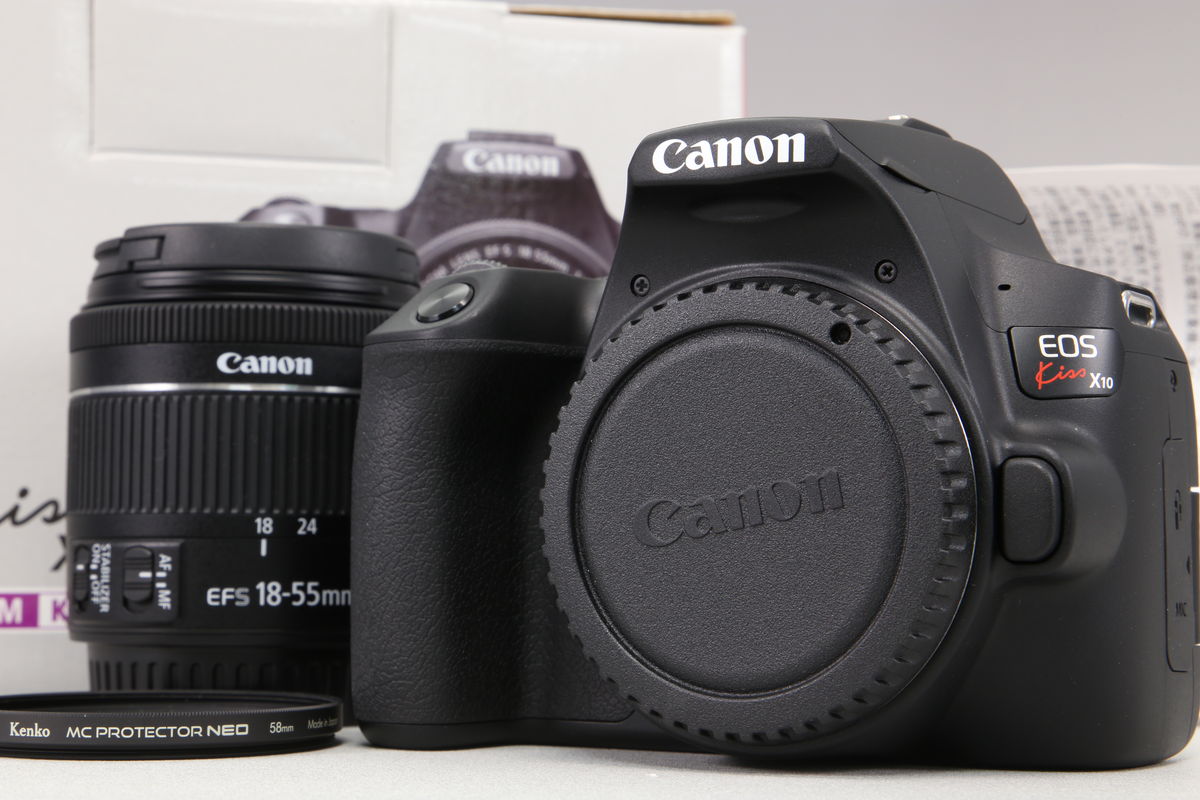 2026年01月21日に一心堂が買取したCanon EOS Kiss X10 EF-S18-55 IS STM レンズキット ブラックの画像