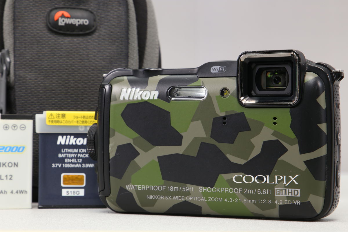 2026年01月29日に一心堂が買取したNikon COOLPIX AW120 カムフラージュグリーンの画像