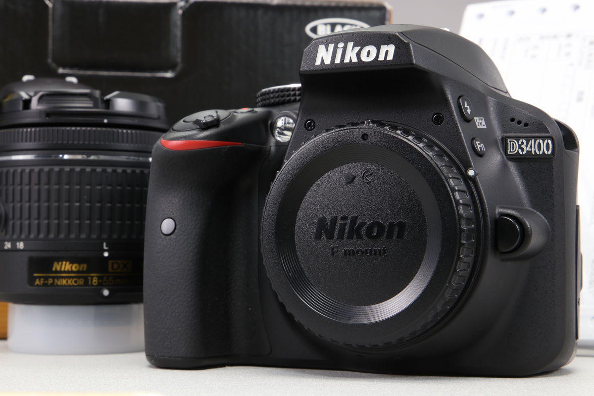 2026年03月13日に一心堂が買取したNikon D3400 18-55 VR レンズキット ブラックの画像