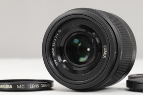 2026年04月21日に一心堂が買取したPanasonic LUMIX G 25mm F1.7 ASPH. H-H025 ブラックの画像
