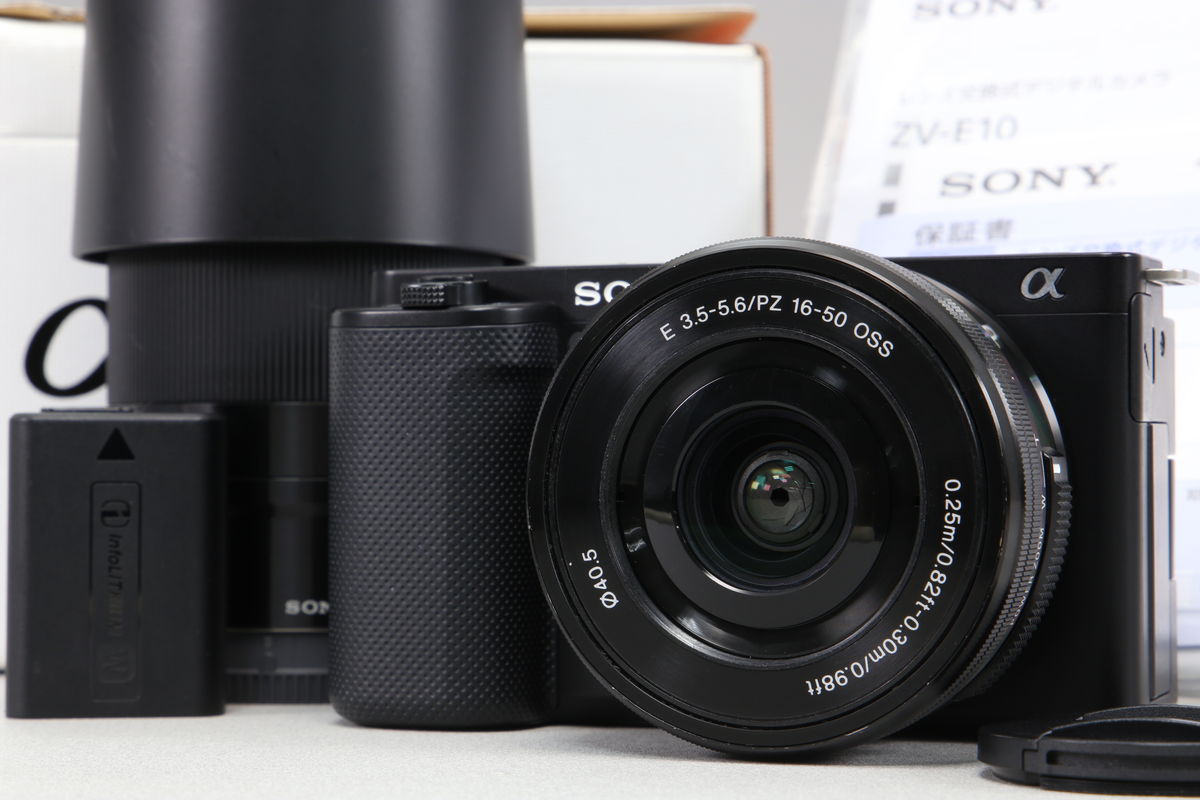 2026年08月28日に買取させていただいたSONY VLOGCAM ZV-E10 パワーズームレンズキット ZV-E10K ブラックの画像